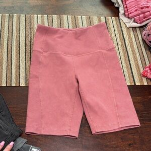 Zella Mauve High-Waisted Bike Shorts